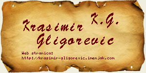 Krasimir Gligorević vizit kartica